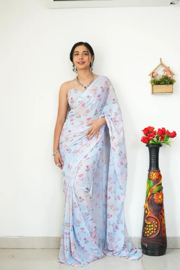 Ready_To_Wear_Multicolor_Trendy_1-Minute_Georgette_Saree