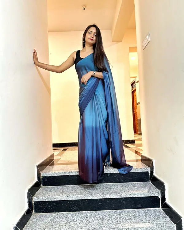 Blooming_1-Minute_Ready_To_Wear_Blue_Georgette_Saree_With_Blouse_Piece