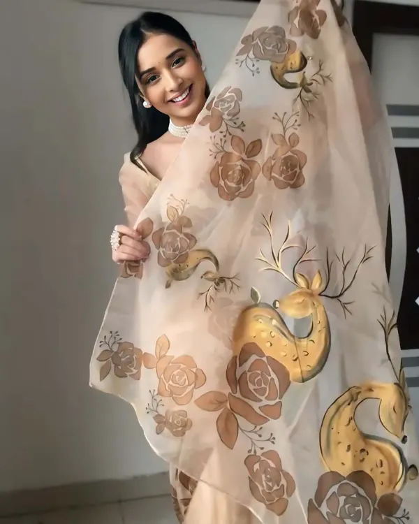 Light_Brown_Soft_Georgette_Ready_To_Wear_With_Printed_Work