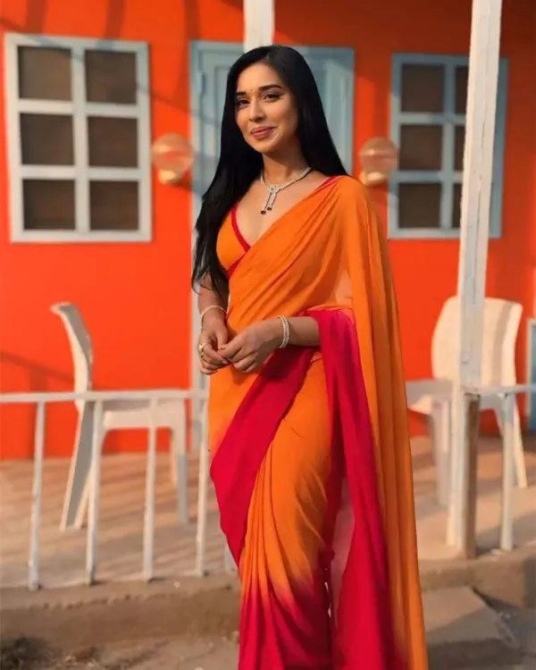 Orange_Shaded_Ready_To_Wear_Saree
