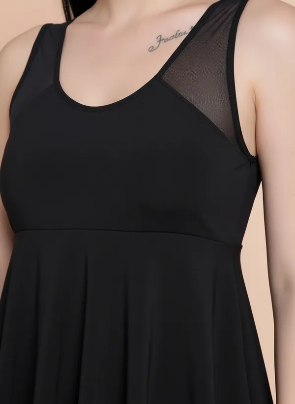 Black_Black_Frock_Style_With_Inner_Short_Padded_One_Piece_Swimwear_For_Women_&_Girls