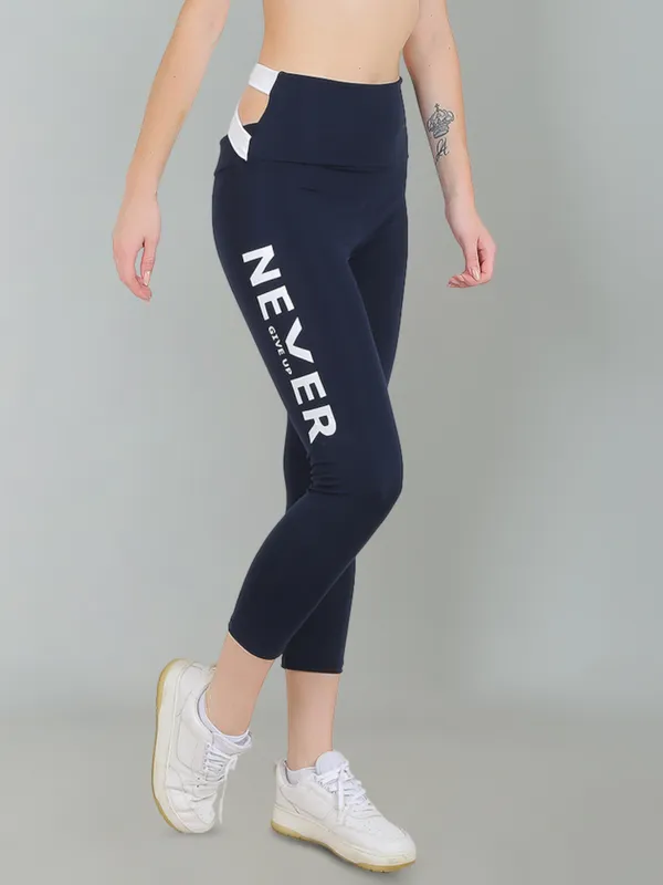 NavyWhite_Athleisure_Dry_Fit_Activewear_Workout_Gym_Fitness_Yoga_Exercise_Legging_Pant_Color_Block_Tight_for_Women