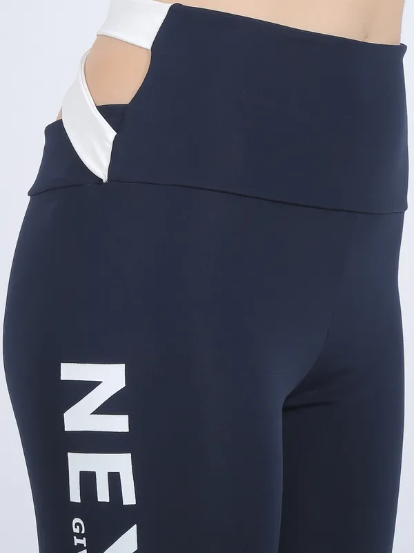 NavyWhite_Athleisure_Dry_Fit_Activewear_Workout_Gym_Fitness_Yoga_Exercise_Legging_Pant_Color_Block_Tight_for_Women