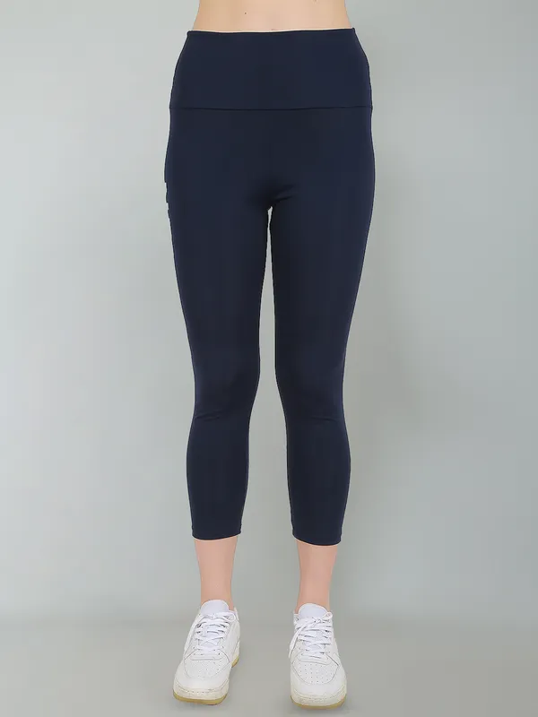 NavyWhite_Athleisure_Dry_Fit_Activewear_Workout_Gym_Fitness_Yoga_Exercise_Legging_Pant_Color_Block_Tight_for_Women