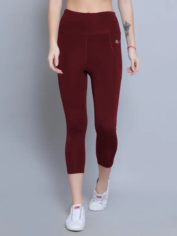 Wine_Athleisure_Dry_Fit_Activewear_Workout_Gym_Fitness_Yoga_Exercise_Legging_Pant_Tight_for_Women