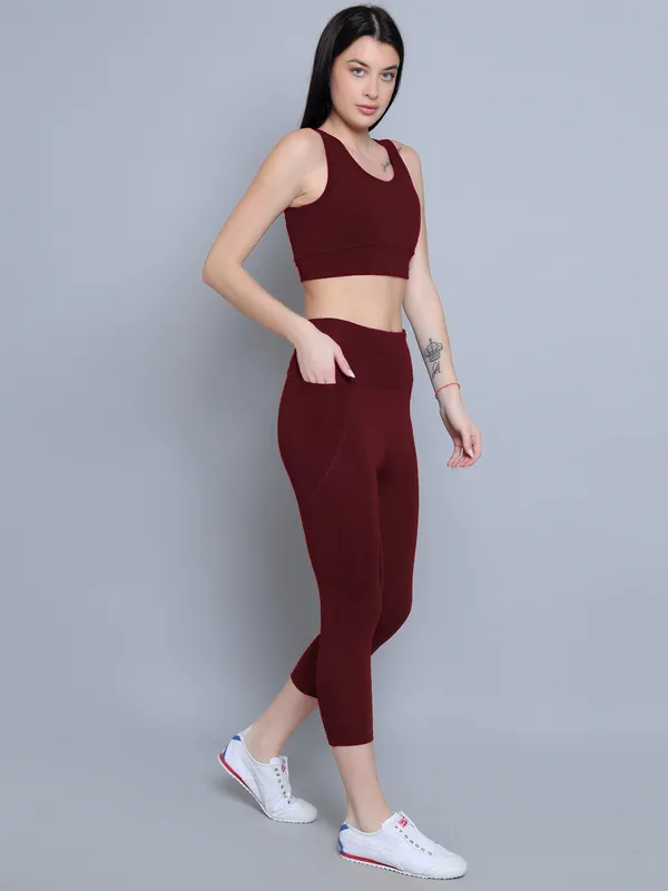 Wine_Athleisure_Dry_Fit_Activewear_Workout_Gym_Fitness_Yoga_Exercise_Legging_Pant_Tight_for_Women