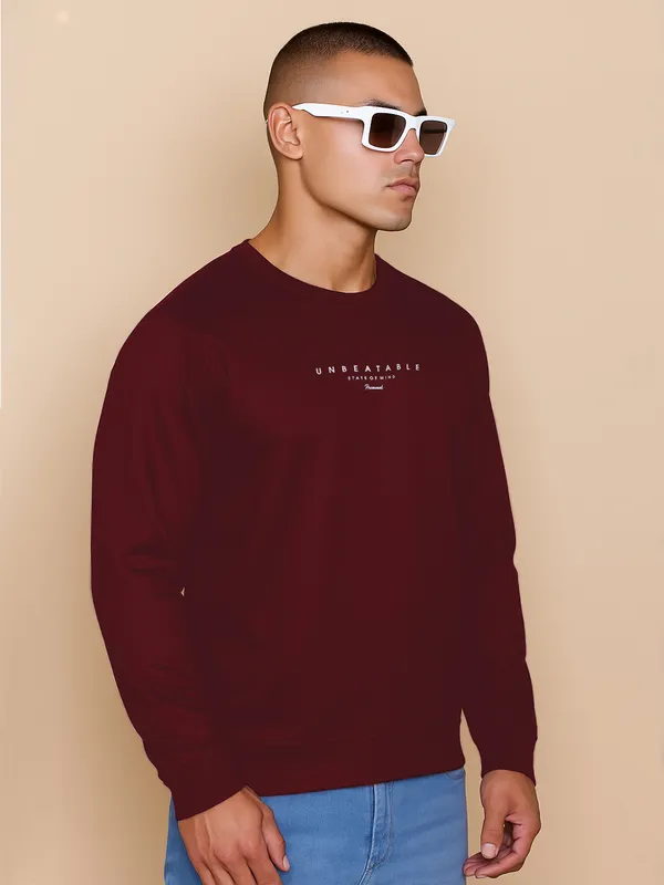 Red_Polyester_Printed_Full_Sleeve_Round_Neck_Sweatshirt_For_Men