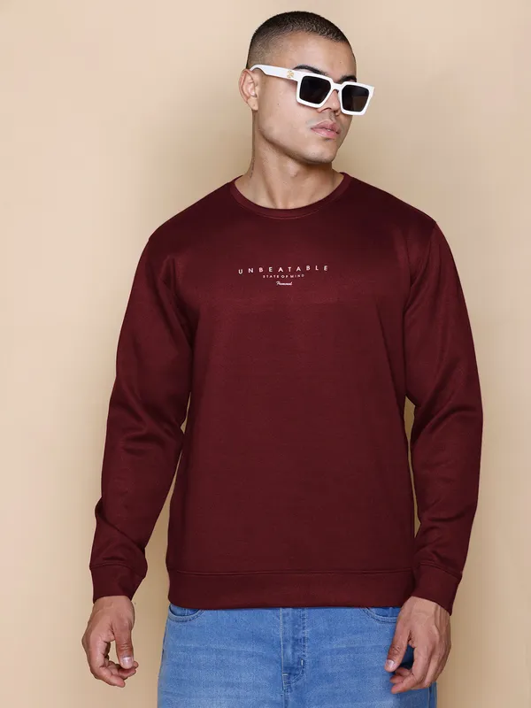Red_Polyester_Printed_Full_Sleeve_Round_Neck_Sweatshirt_For_Men