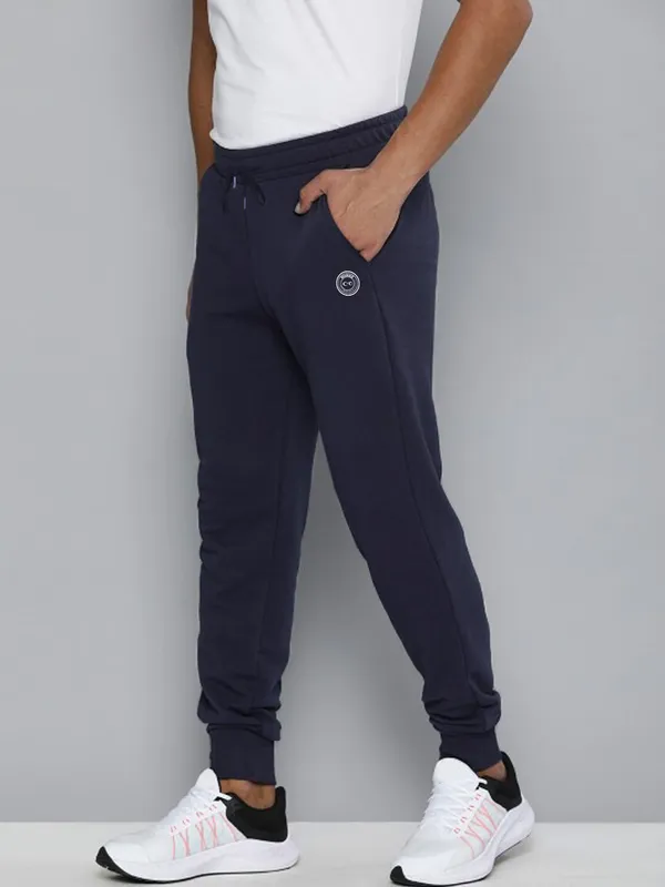 Dark_Blue_Cotton_Blend_Solid_Track_Pant_For_Men