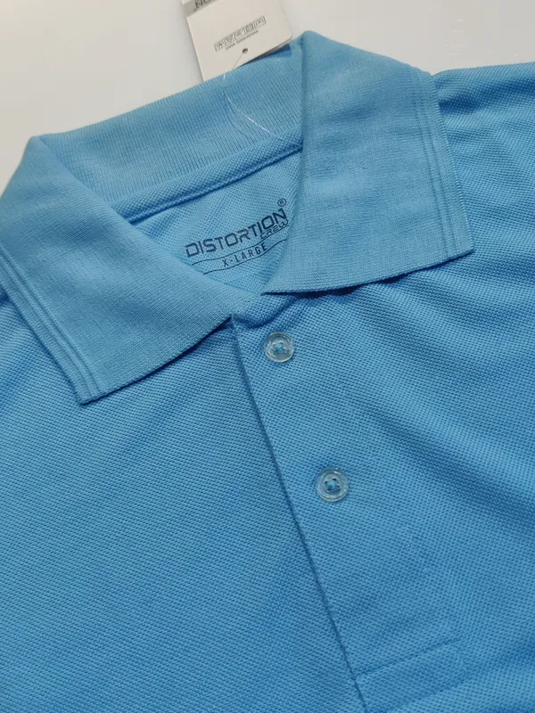 Light_Blue_Cotton_Blend_Solid_T-Shirt_For_Men