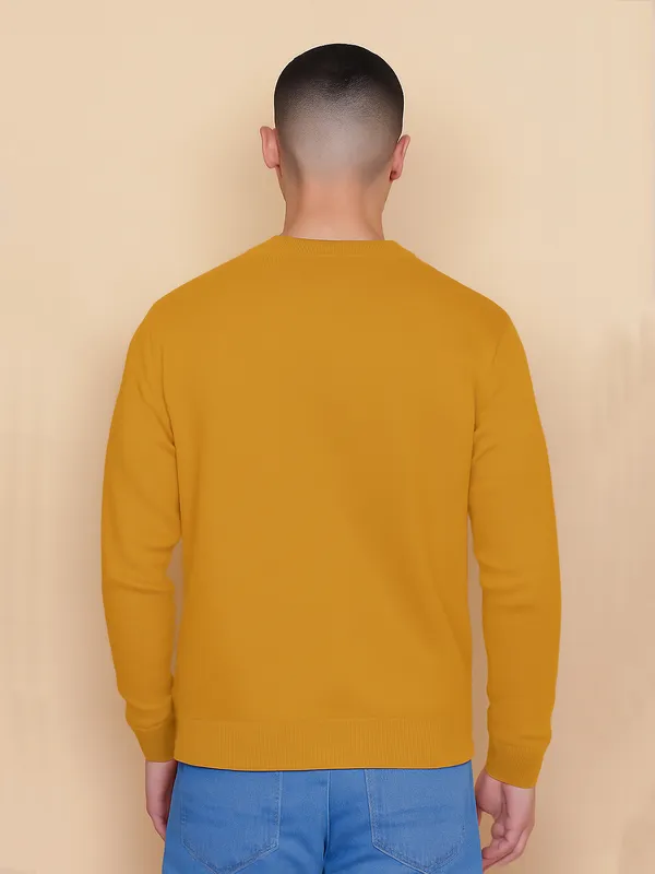 Yellow_Cotton_Blend_Printed_Full_Sleeve_Round_Neck_Sweatshirt_For_Men