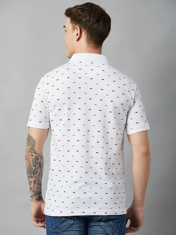 White_Cotton_Blend_Printed_T-Shirt_For_Men