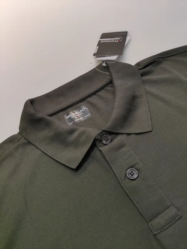 Green_Polyester_Solid_T-Shirt_For_Men