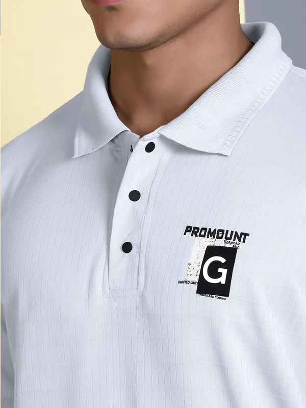 White_Polyester_Solid_T-Shirt_For_Men