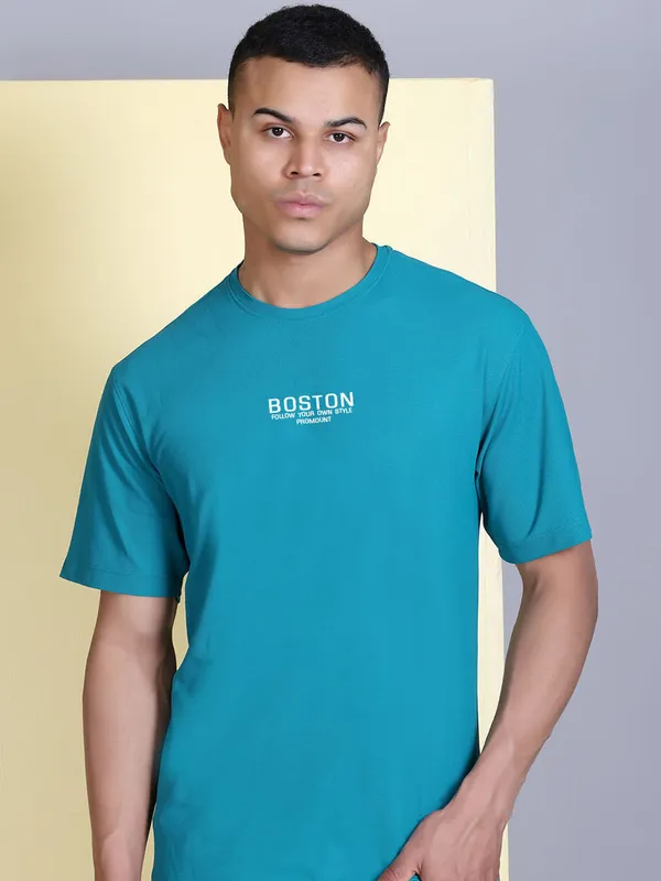 Light_Blue_Polyester_Solid_T-Shirt_For_Men