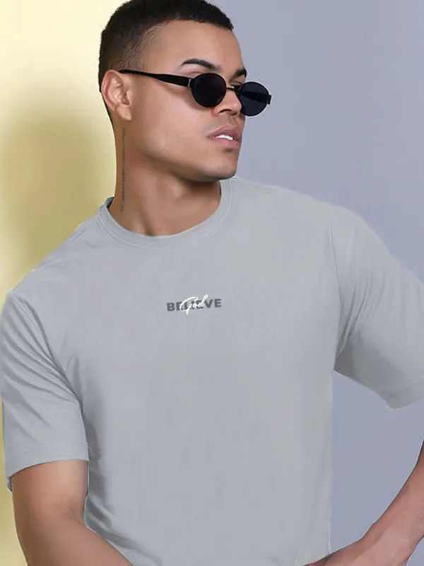Grey_Polyester_Solid_T-Shirt_For_Men