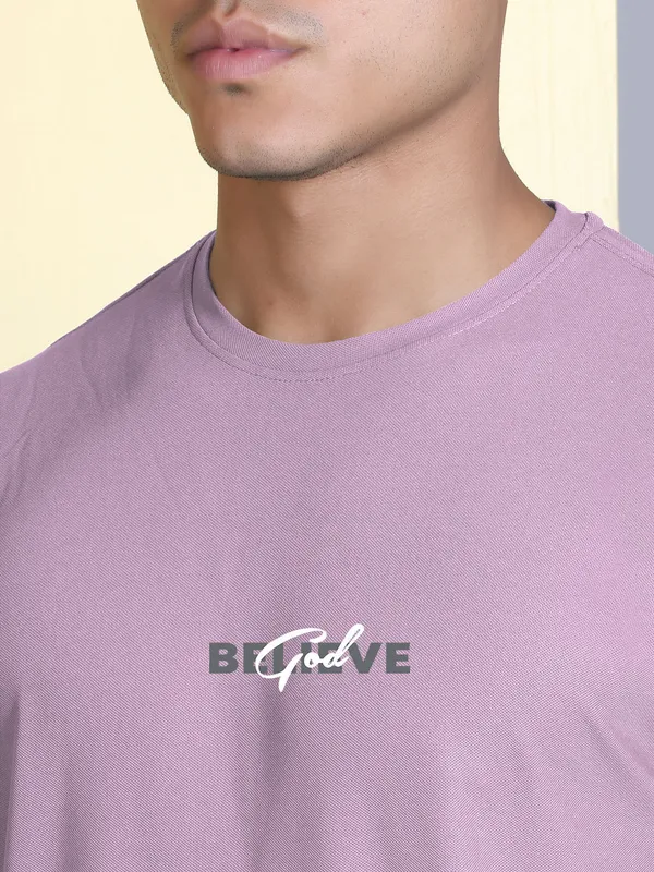 Pink_Polyester_Solid_T-Shirt_For_Men