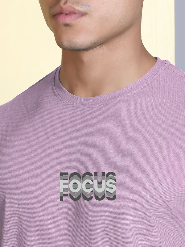 Pink_Polyester_Solid_T-Shirt_For_Men