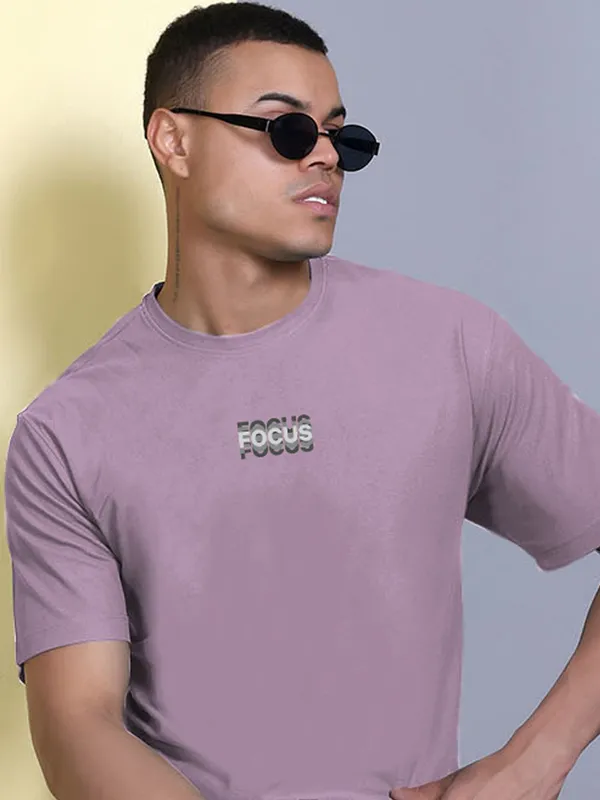 Pink_Polyester_Solid_T-Shirt_For_Men