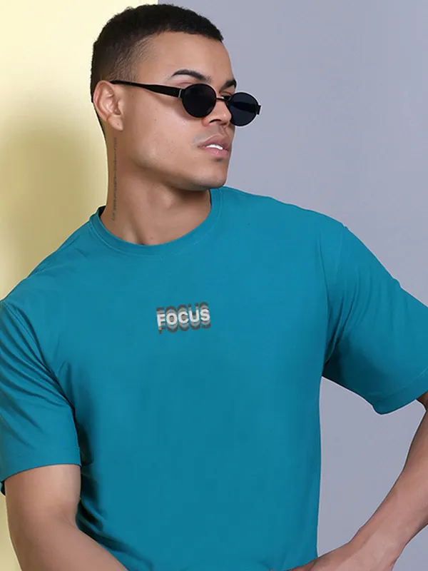 Light_Blue_Polyester_Solid_T-Shirt_For_Men