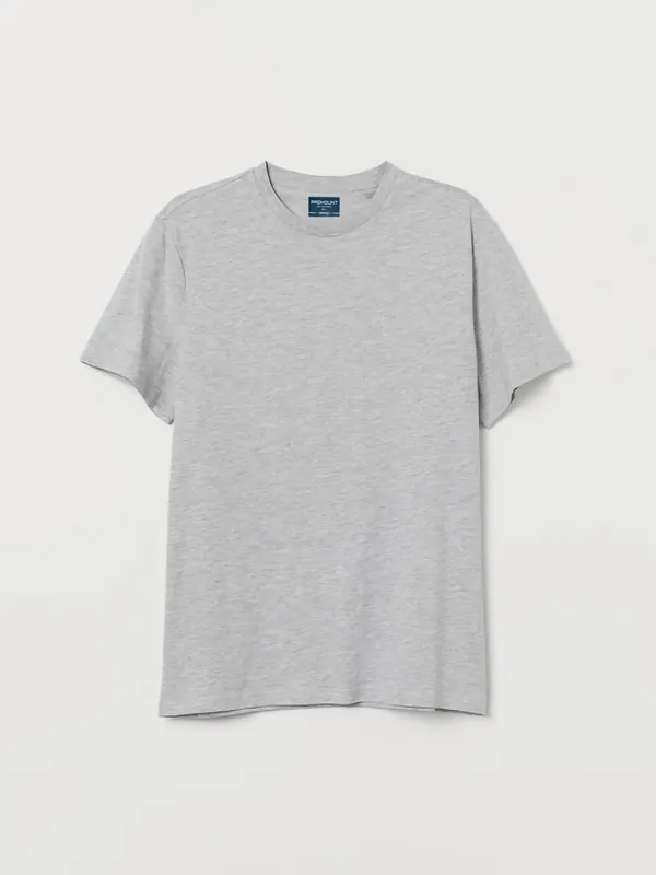 Grey_Polyester_Solid_T-Shirt_For_Men
