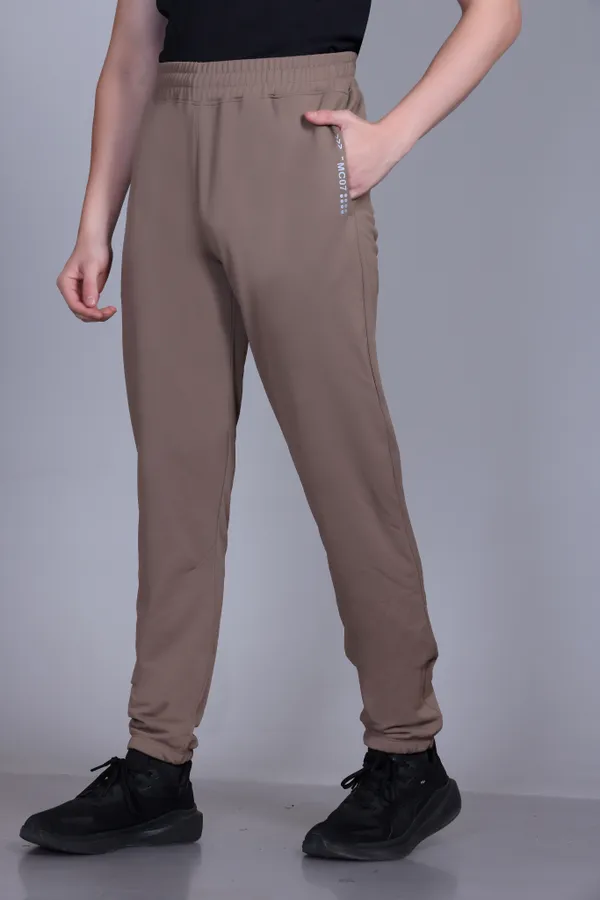 White_Polyester_Solid_Track_Pant_For_Men