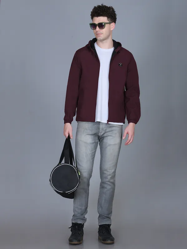 Maroon_Polyester_Solid_Regular_Fit_Jacket_For_Men