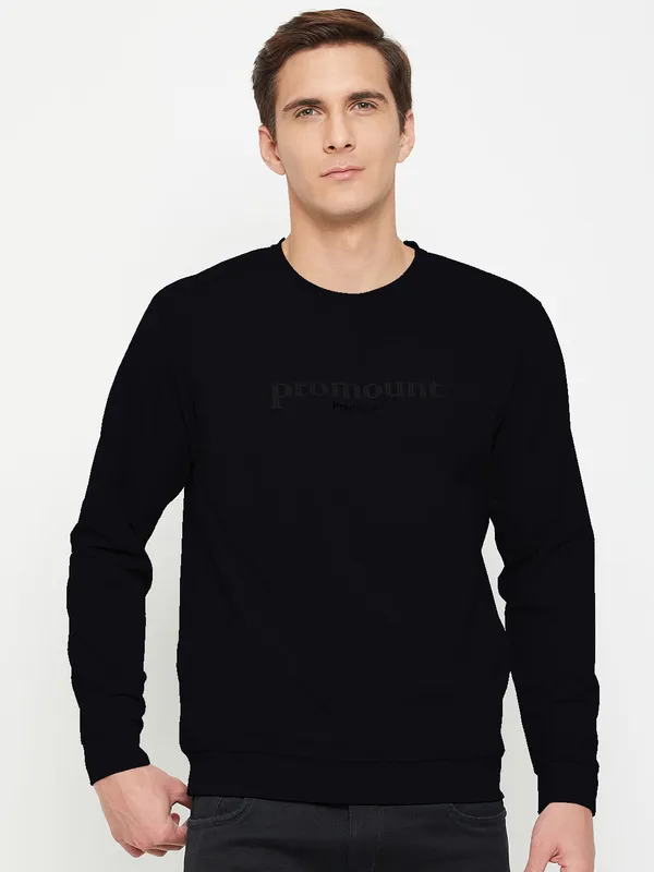 Black_Cotton_Blend_Printed_Full_Sleeve_Round_Neck_Sweatshirt_For_Men