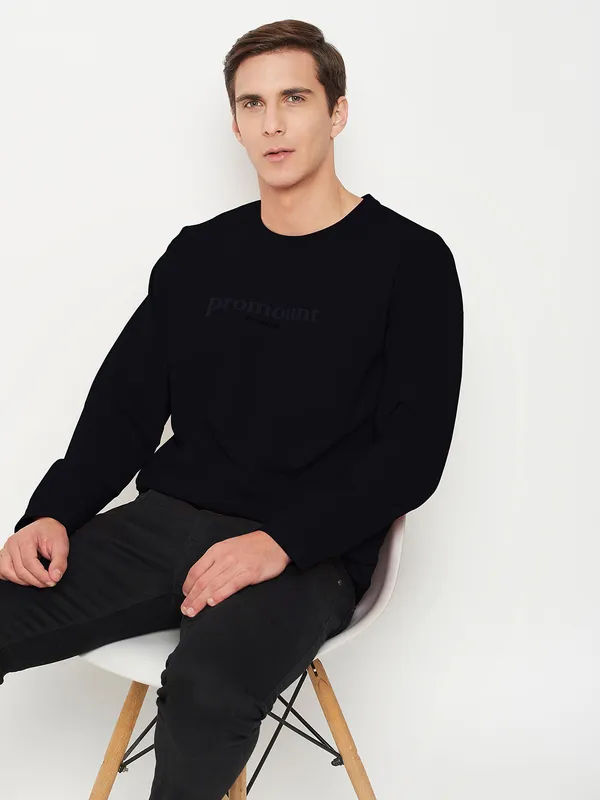 Black_Cotton_Blend_Printed_Full_Sleeve_Round_Neck_Sweatshirt_For_Men