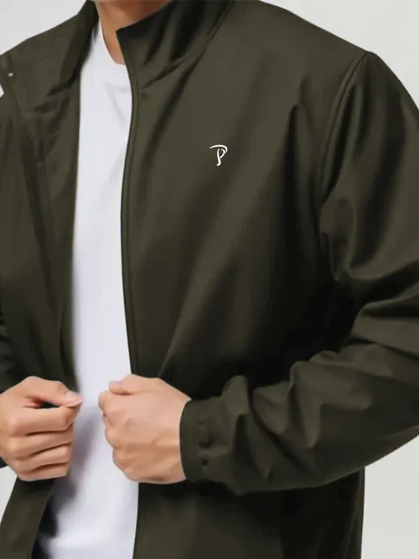 Green_Polyester_Solid_Jacket_For_Men