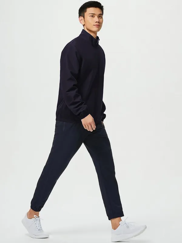 Dark_Blue_Polyester_Solid_Jacket_For_Men