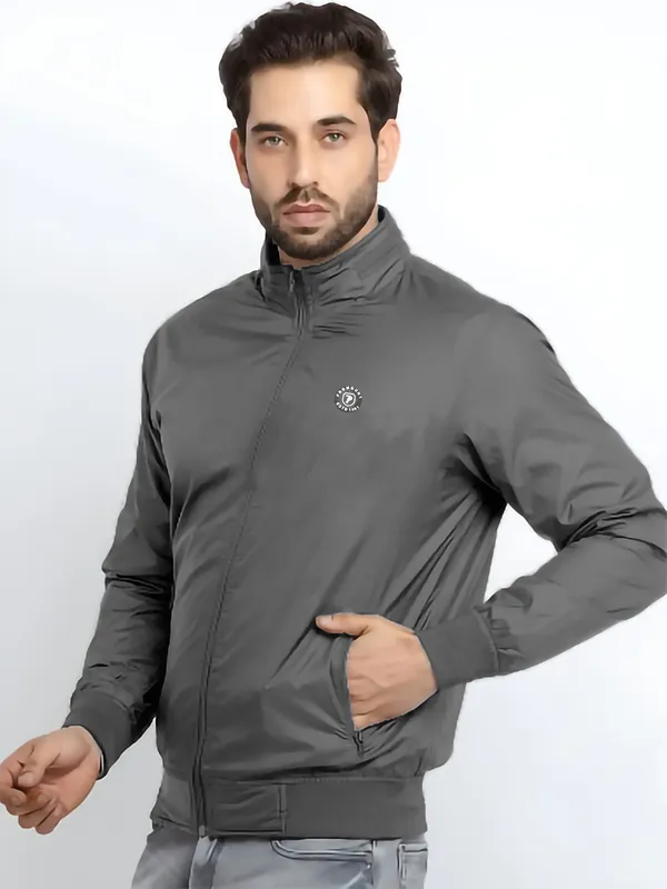 Grey_Polyester_Solid_Jacket_For_Men