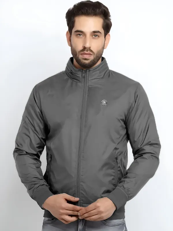 Grey_Polyester_Solid_Jacket_For_Men