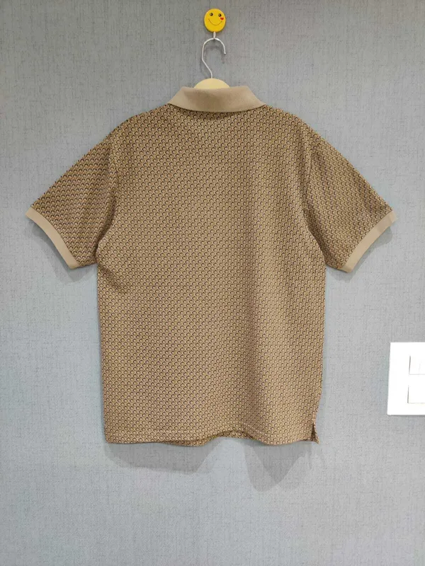Beige_Polycotton_Printed_T-Shirt_For_Men