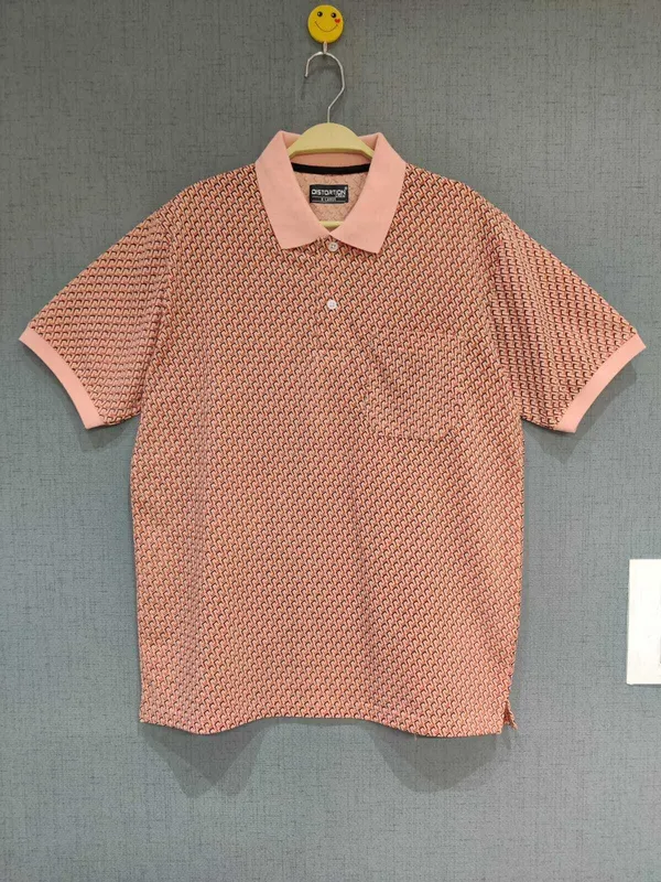 Pink_Polycotton_Printed_T-Shirt_For_Men