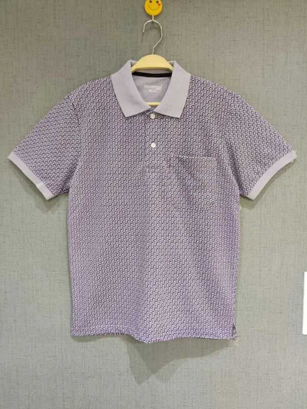 Purple_Polycotton_Printed_T-Shirt_For_Men