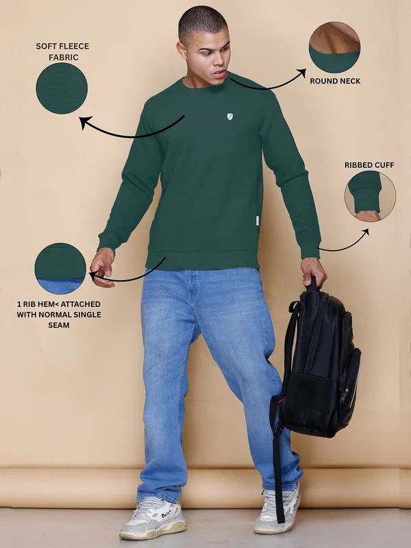 Green_Cotton_Blend_Solid_Full_Sleeve_Round_Neck_Sweatshirt_For_Men