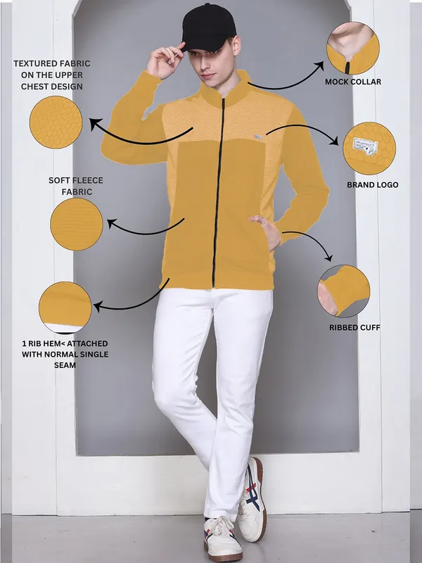 Yellow_Cotton_Blend_Solid_Full_Sleeve_High_Neck_Sweatshirt_For_Men