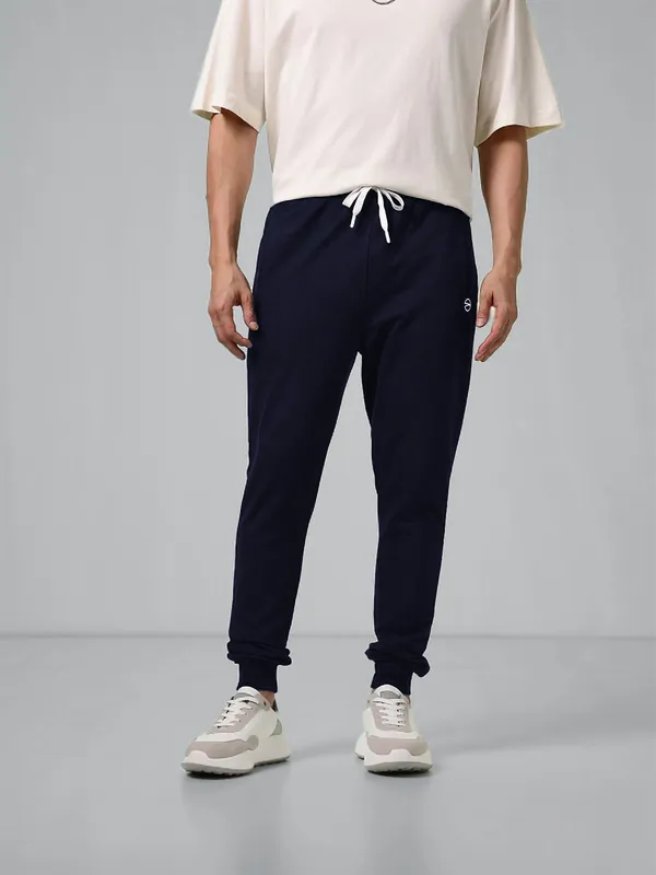 Dark_Blue_Cotton_Blend_Solid_Track_Pant_For_Men