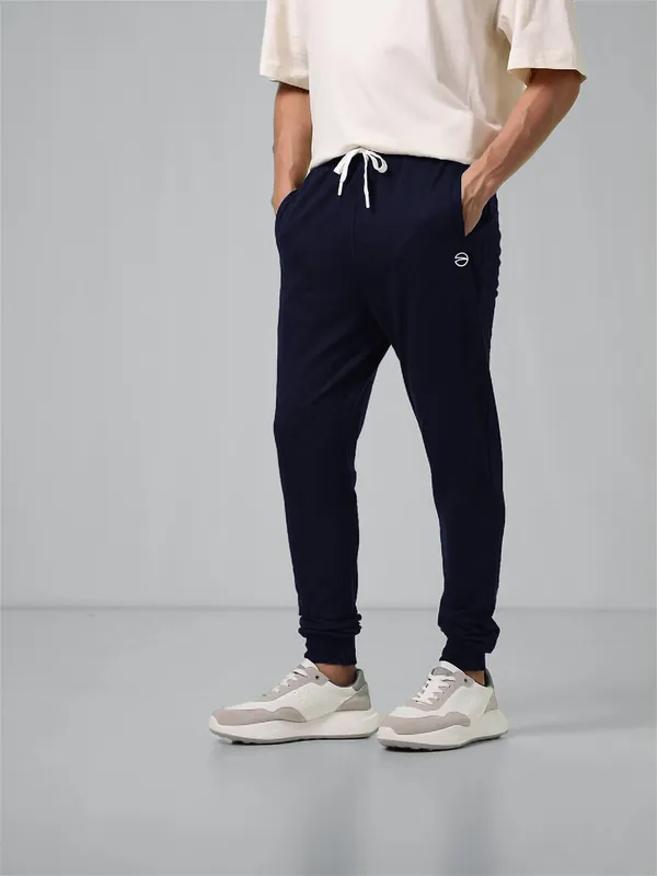 Dark_Blue_Cotton_Blend_Solid_Track_Pant_For_Men