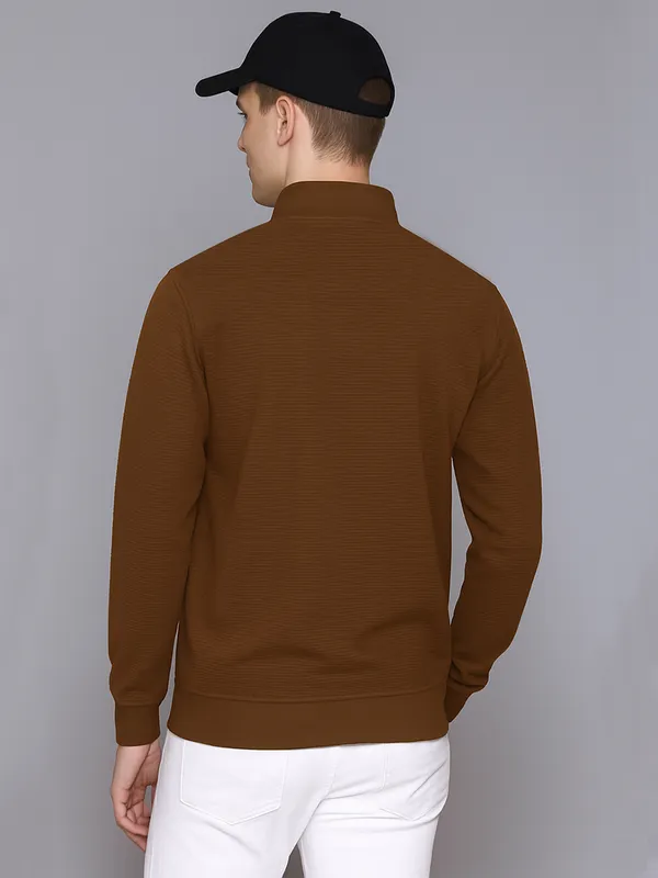 Brown_Cotton_Blend_Solid_Full_Sleeve_High_Neck_Sweatshirt_For_Men