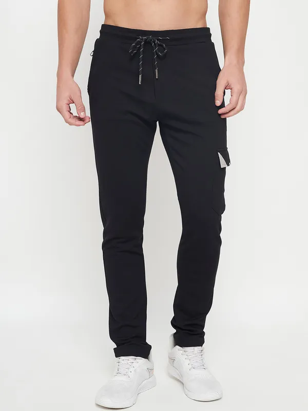 Black_Nylon_Solid_Track_Pant_For_Men