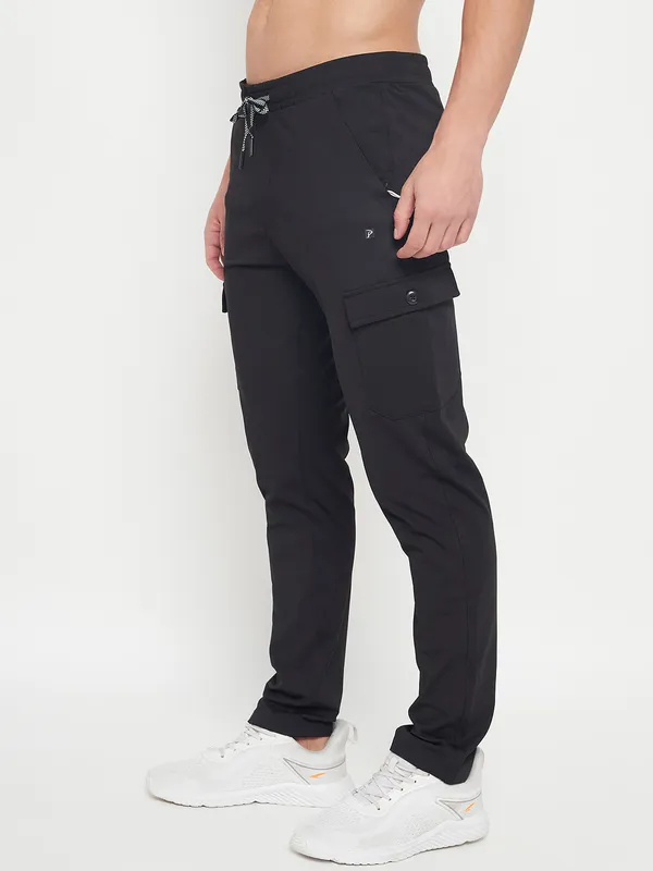 Black_Nylon_Solid_Track_Pant_For_Men
