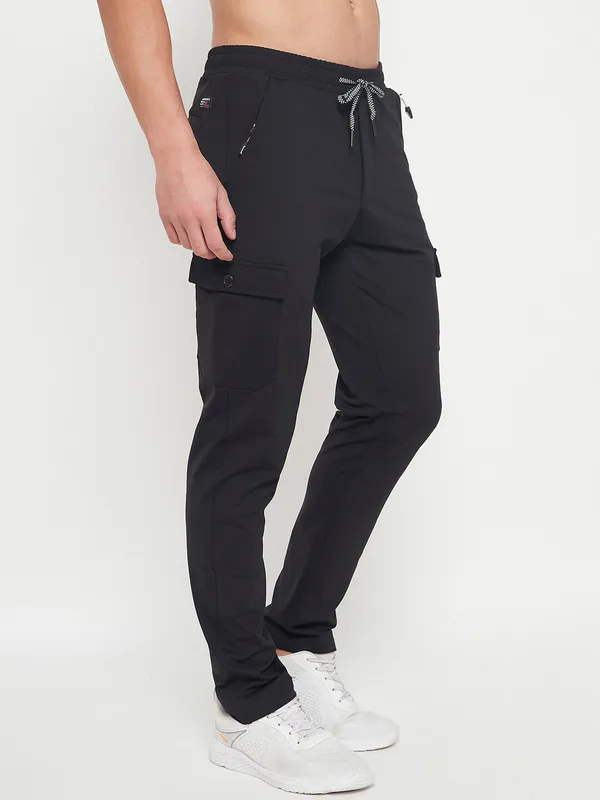 Black_Nylon_Solid_Track_Pant_For_Men