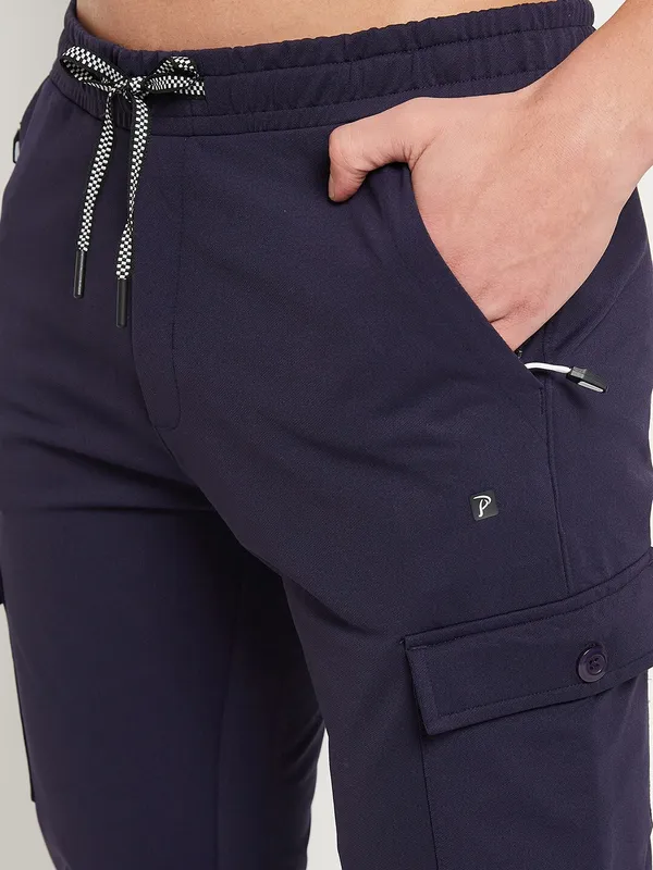 Blue_Nylon_Solid_Track_Pant_For_Men