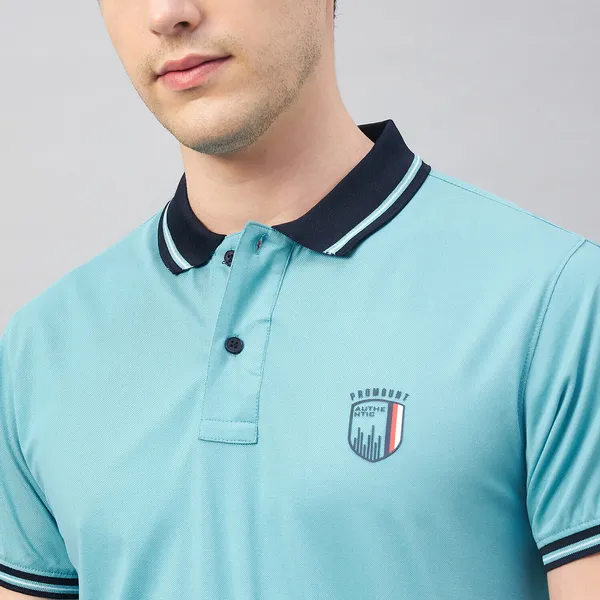 Light_Blue_Cotton_Blend_Solid_T-Shirt_For_Men