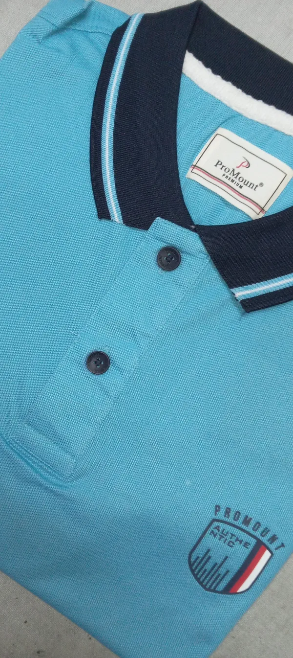 Light_Blue_Cotton_Blend_Solid_T-Shirt_For_Men