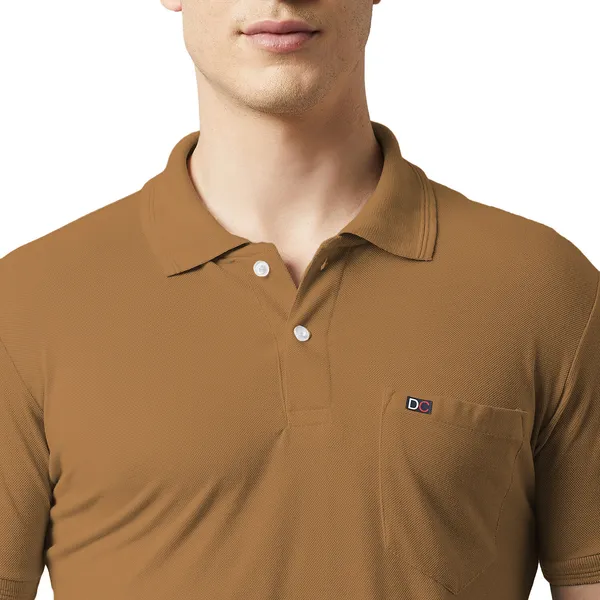 Brown_Cotton_Blend_Solid_T-Shirt_For_Men