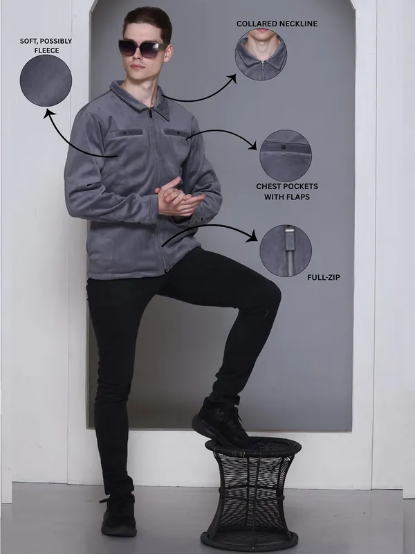 Grey_Fleece_Solid_Full_Sleeve_Collar_Neck_Sweatshirt_For_Men