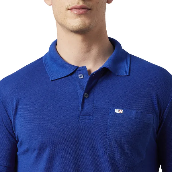 Blue_Cotton_Blend_Solid_T-Shirt_For_Men
